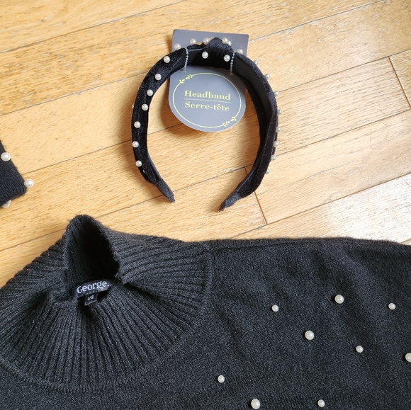 Pearl sweater with matching accessories - Picture 5 of 9